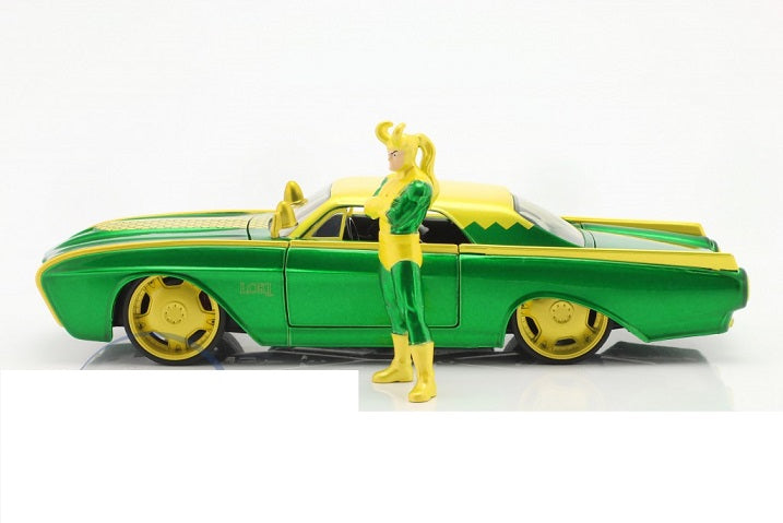 Ford Thunderbird 1963 cu figurina Loki - 1/24 Jada