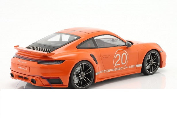 Posche 911 Turbo S orange 1/504 pcs - 1/18 Minichamps ( EDITIE LIMITATA )