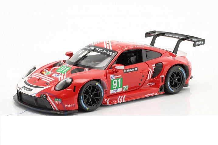 Porsche 911 RSR LM 2020 rosu/alb - 1/24 Bburago