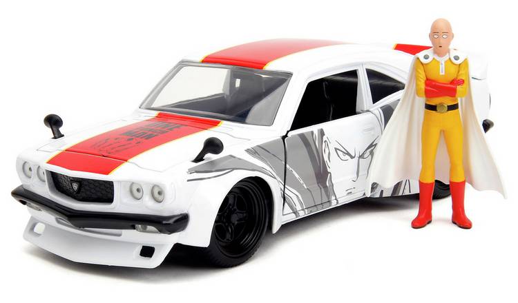 Mazda RX-3 1974 si figurina One Punch man - 1/24 Jada