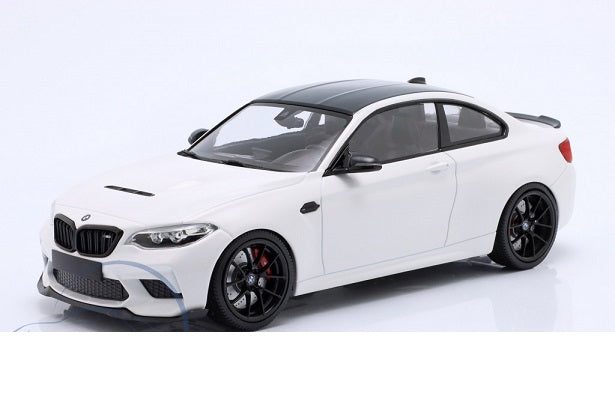 BMW M2 CS 2020 alb cu jante negre  - 1/18 Minichamps