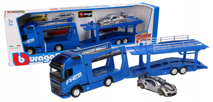 Transportor Volvo FH16 si Porsche 911 GT2 RS -  1/43 Bburago