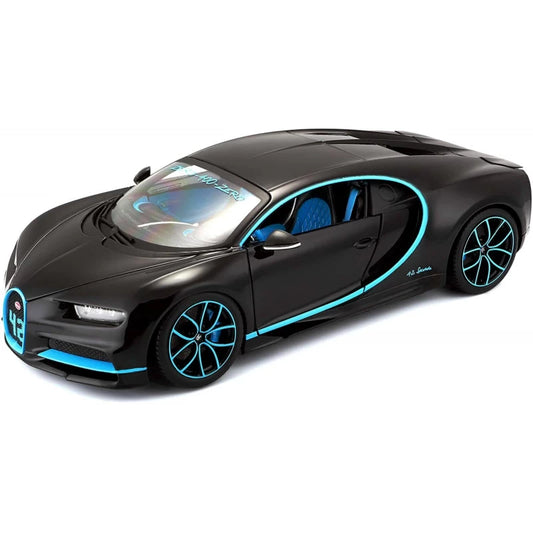 Bugatti Chiron 42 Secunde (negru/bleu) - 1/18 Bburago