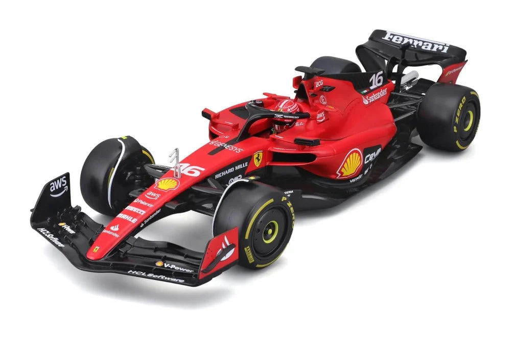 Formula 1 Ferrari SF-23 Charles Leclerc 2023 cu vitrina plexiglass - 1/24 Bburago