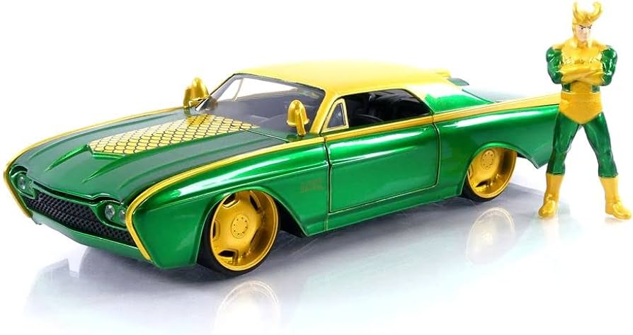 Ford Thunderbird 1963 cu figurina Loki - 1/24 Jada