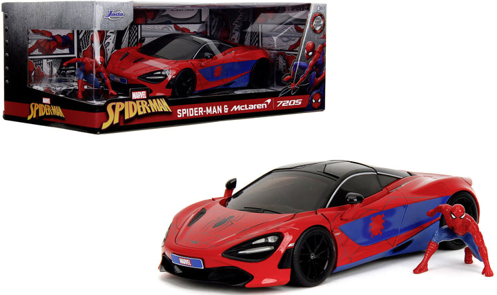 McLaren  720S si figurina Spider-man - 1/24 Jada