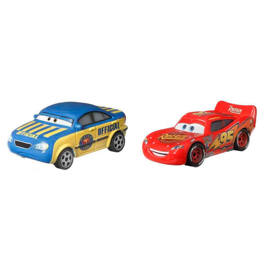 Set 2 masinute Cars - Race Official Tom si Lightning McQueen - 1/55 Cars