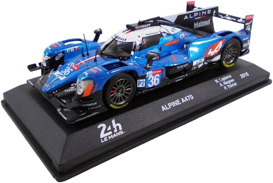 Alpine A470 24h LeMans 2018 #36 cu vitrina plexiglass - 1/43 Altaya