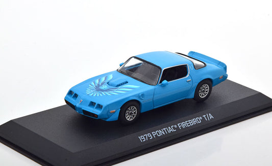 Pontiac Firebird T/A 1979 blue cu vitrina plexiglass - 1/43 Greenlight