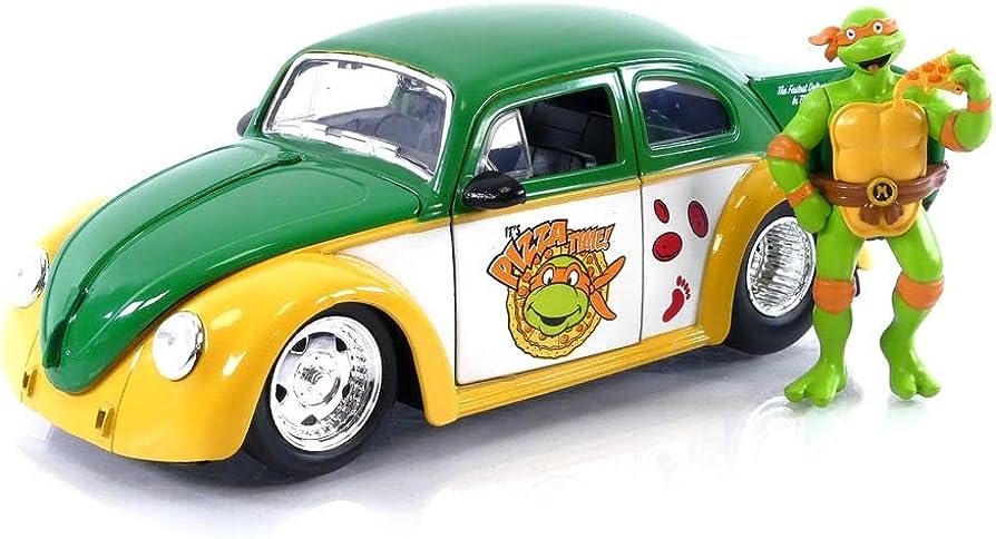 VW Drag Beetle 1959 si figurina Michelangelo - 1/24 Jada