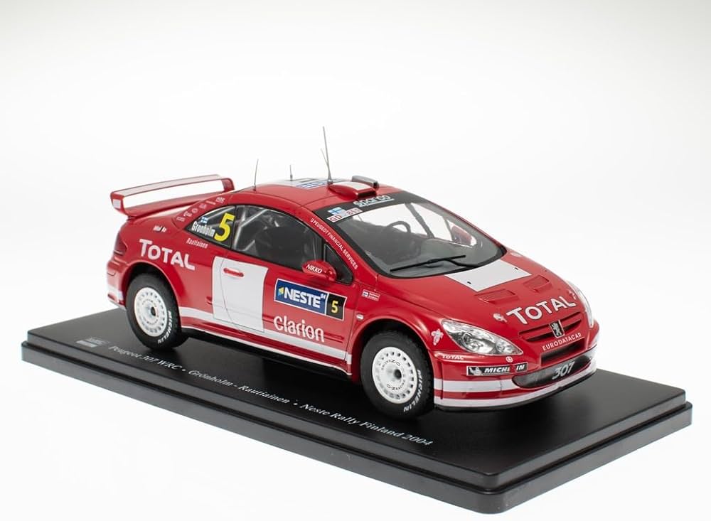 Peugeot 307 WRC Gronholm - Rautiainen Neste Rally Finland 2004 #5 - 1/24 Altaya