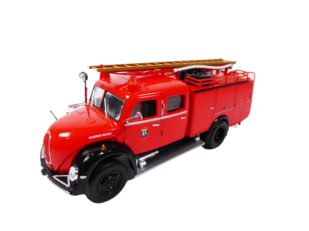 Magirus Deutz Mercur TLF 16 Feuerwehr Madrid rot - 1/43 Altaya