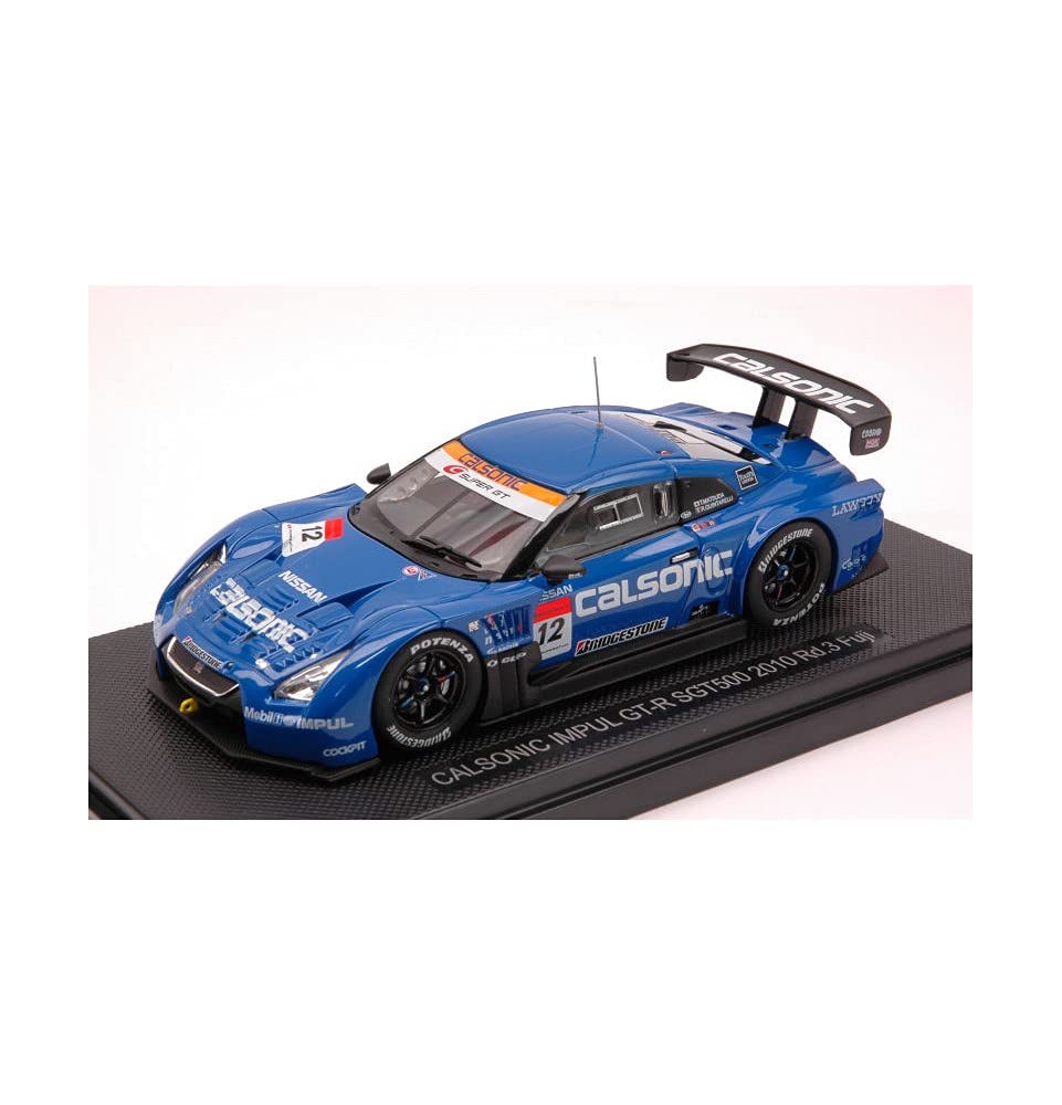 Nissan Calsonic Impul GT-R Sgt500 2010 Rd.3 Fuji #12 cu vitrina plexiglass - 1/43 Ebbro