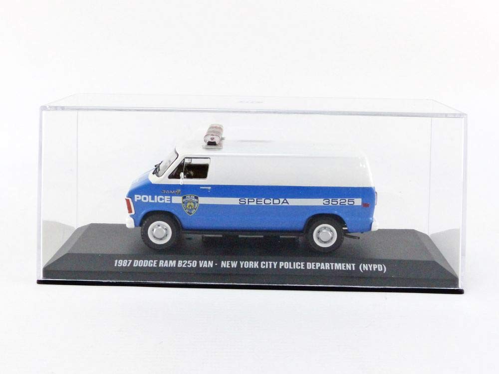 Dodge Ram B250 1987 Van New York City Police departament cu vitrina plexiglass - 1/43 Greenlight