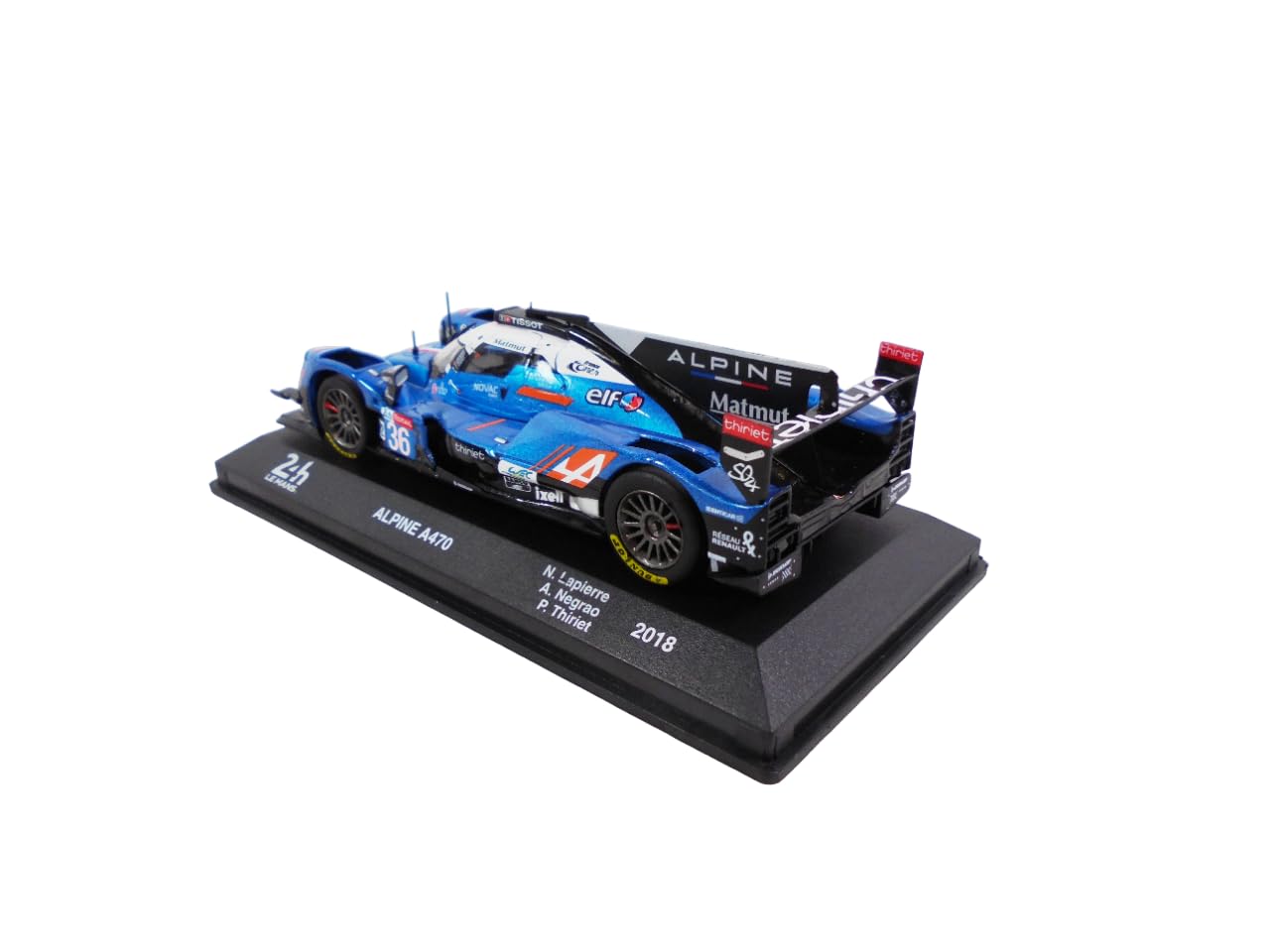 Alpine A470 24h LeMans 2018 #36 cu vitrina plexiglass - 1/43 Altaya