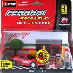 Ferrari Dino 246 GT cu lumini si sunete - 1/43 Bburago