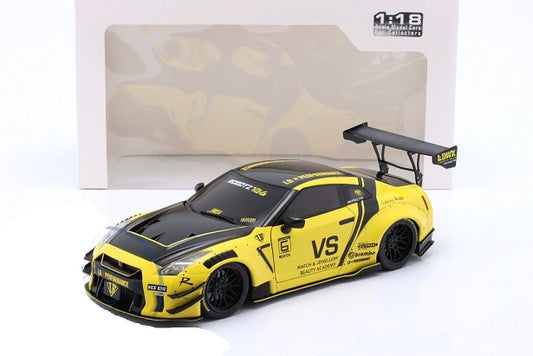 Nissan GTR 35 LB WALK Type 2 (galben) - 1/18 Solido