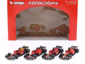 Set 4 machete Formula 1 Ferrari  Leclerc/Sainz 2022-2023 - 1/43 Bburago