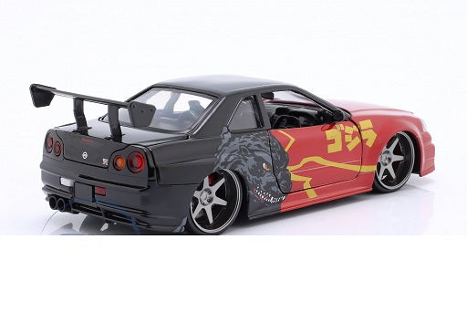 Nissan Skyline GT-R 2002 R34 Godzilla - 1/24 Jada