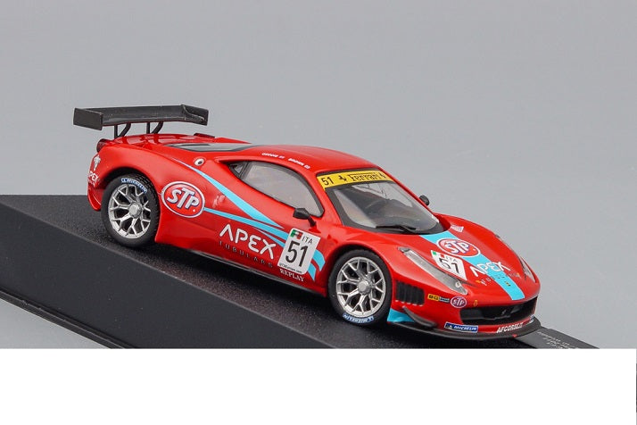 Ferrari 458 Italia GT3 Fia GT3 Silverstone 2011 cu vitrina plexiglass - 1/43 Altaya