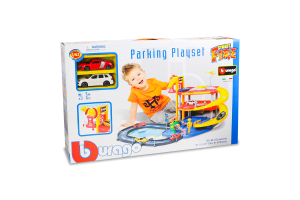 Set Parking Playset cu 2 masinute metal incluse - 1/43 Bburago