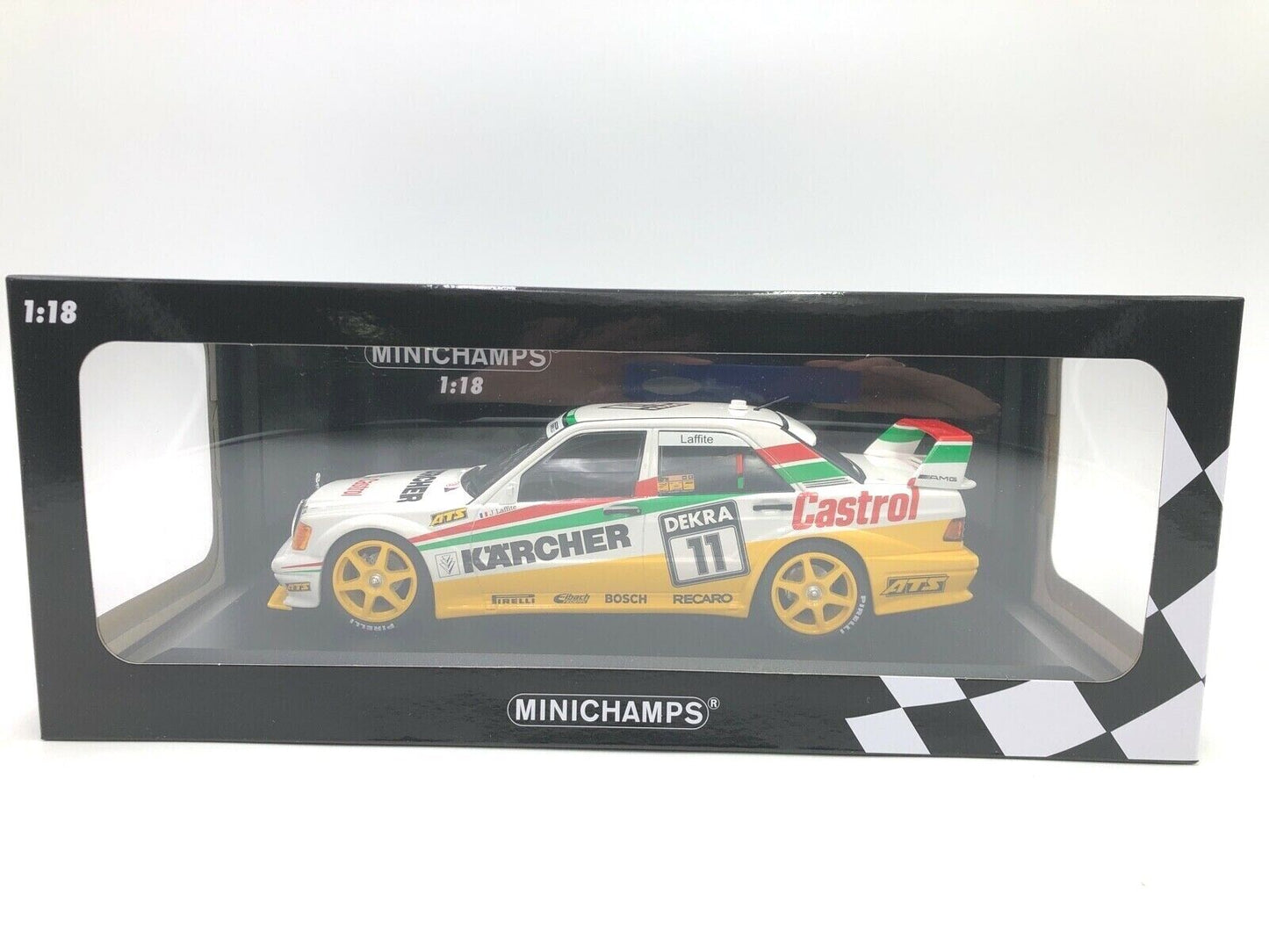 Mercedes-Benz 190E 2.5-16 Evo 2 Team Maas Schons - Jacques Laffite 1/300pcs #11 - 1/18 Minichamps