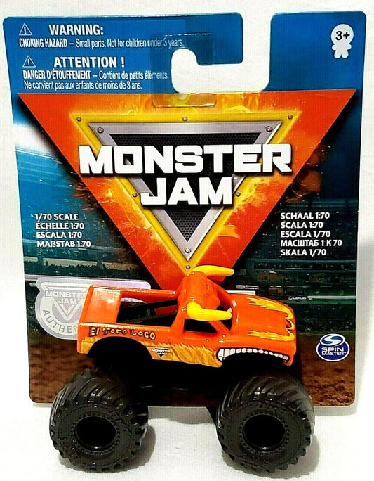 Masinuta Monster Jam El Toro Loco orange  - 1/70