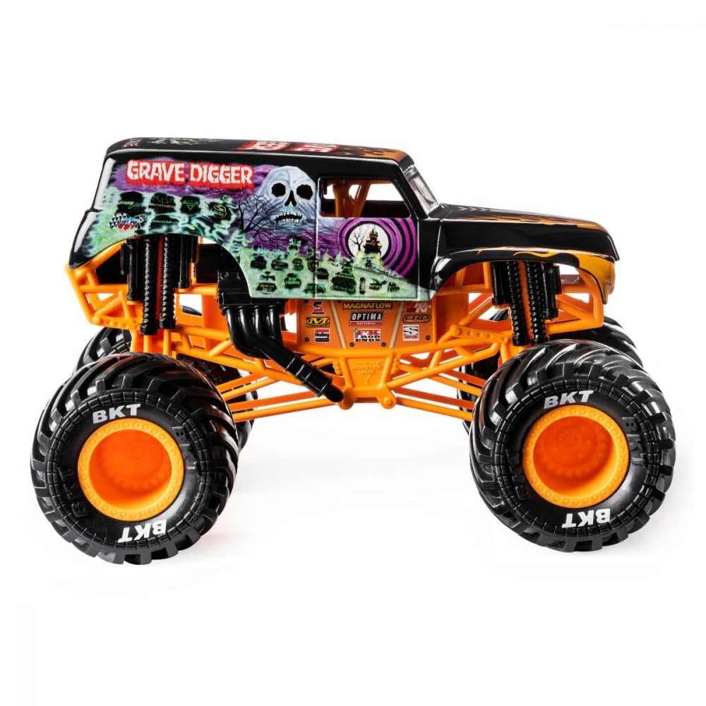 Monster Jam Grave Digger portocaliu/negru - 1/24 Spin Master