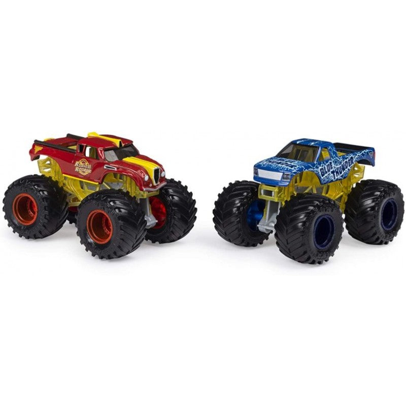 Set 2 masini Monster Jam,  Radical Rescue si Blue Thunder - 1/64