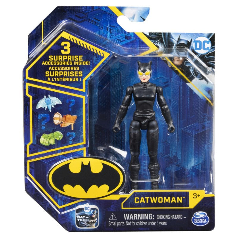 Figurina articulata Catwoman 10cm cu 3 accesorii surpriza