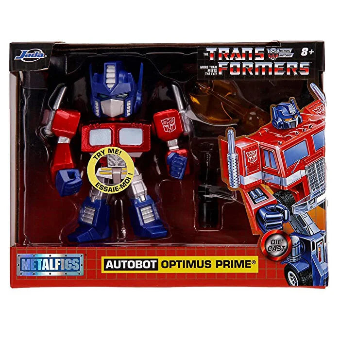 Figurina metalica Transformers Optimus Prime 10cm cu accesorii - Jada