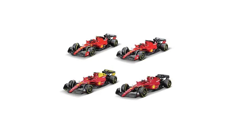 Set 4 machete Formula 1 Ferrari  Leclerc/Sainz 2022-2023 - 1/43 Bburago