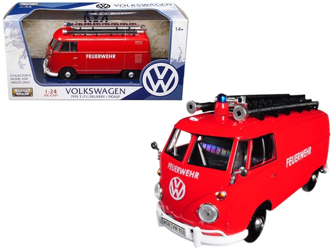 VW Type T1 Feuerwehr - 1/24 Motormax