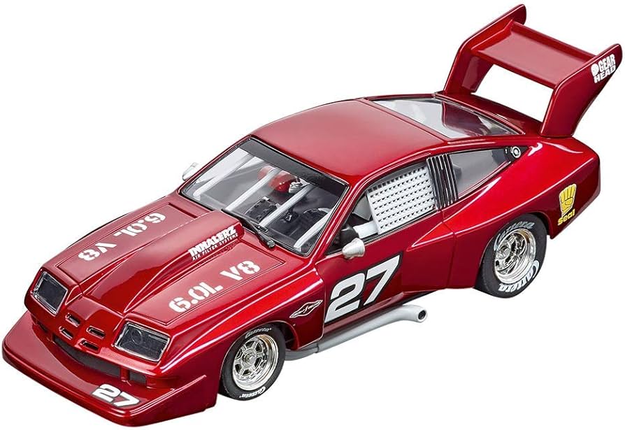 Chevrolet Dekon Monza No.27 cu pilot si vitrina plexiglass - 1/32 Carrera Evolution ( pentru pista Carrera )