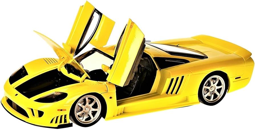 Saleen S7 Twin Turbo galben - 1/12 Motormax