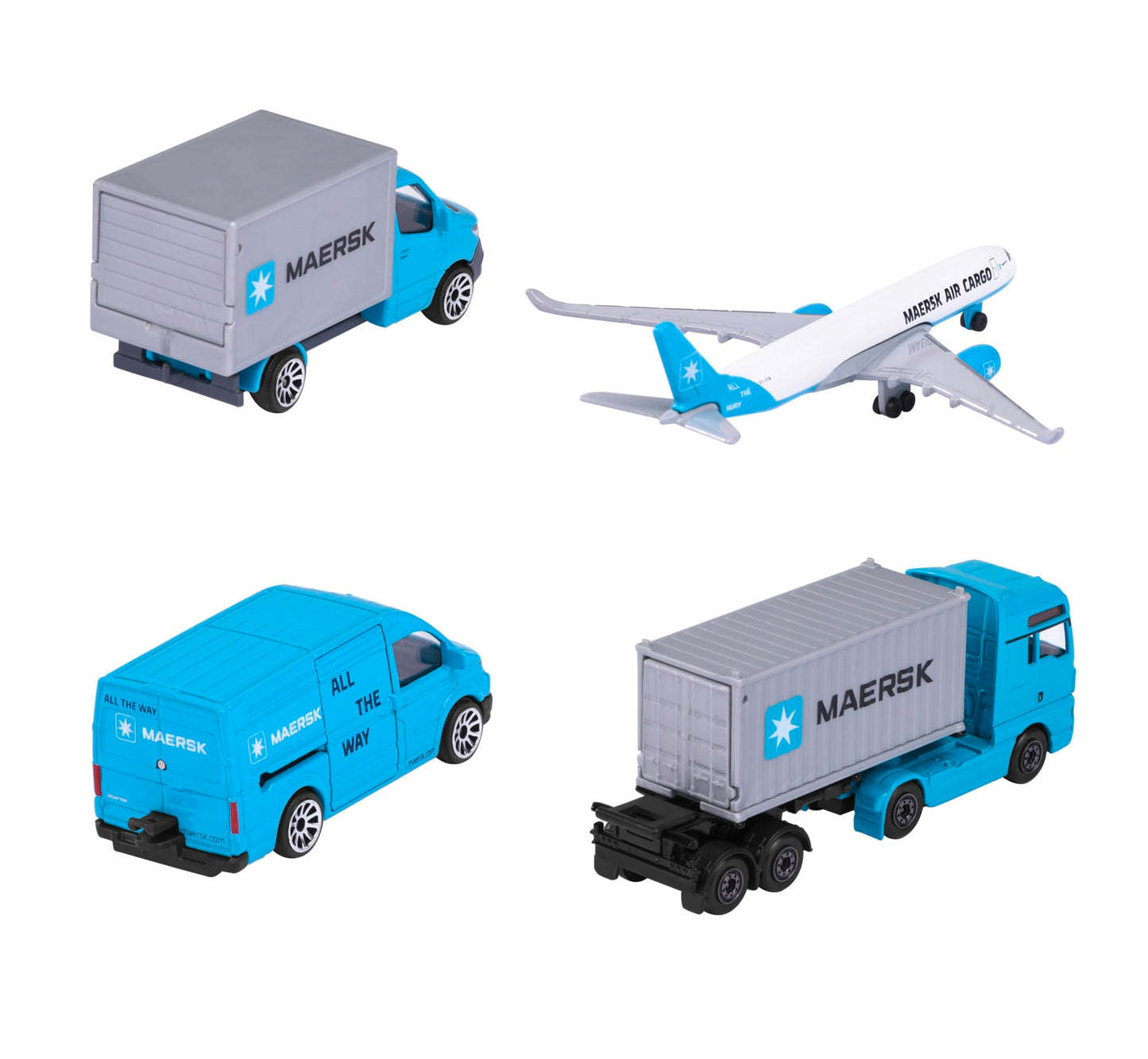 SET 4 machete Logistica Maersk - 1/64 Majorette