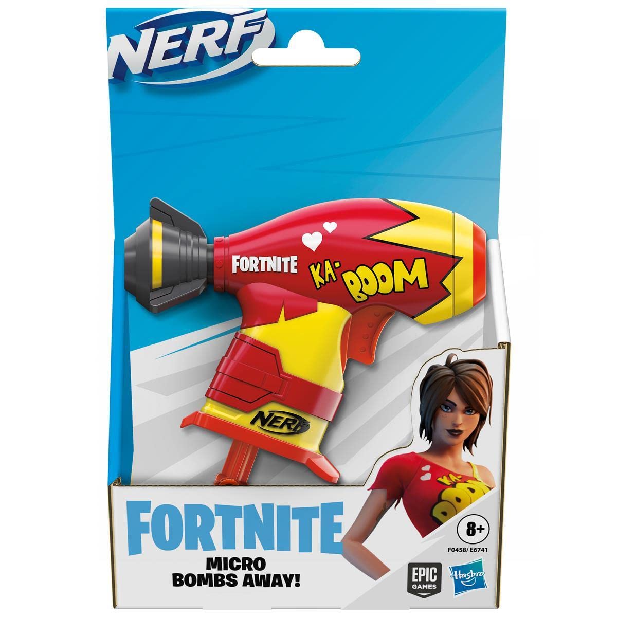 Pistol Nerf Fortnite Microshots Ts -  Bombs Away cu 2 gloante