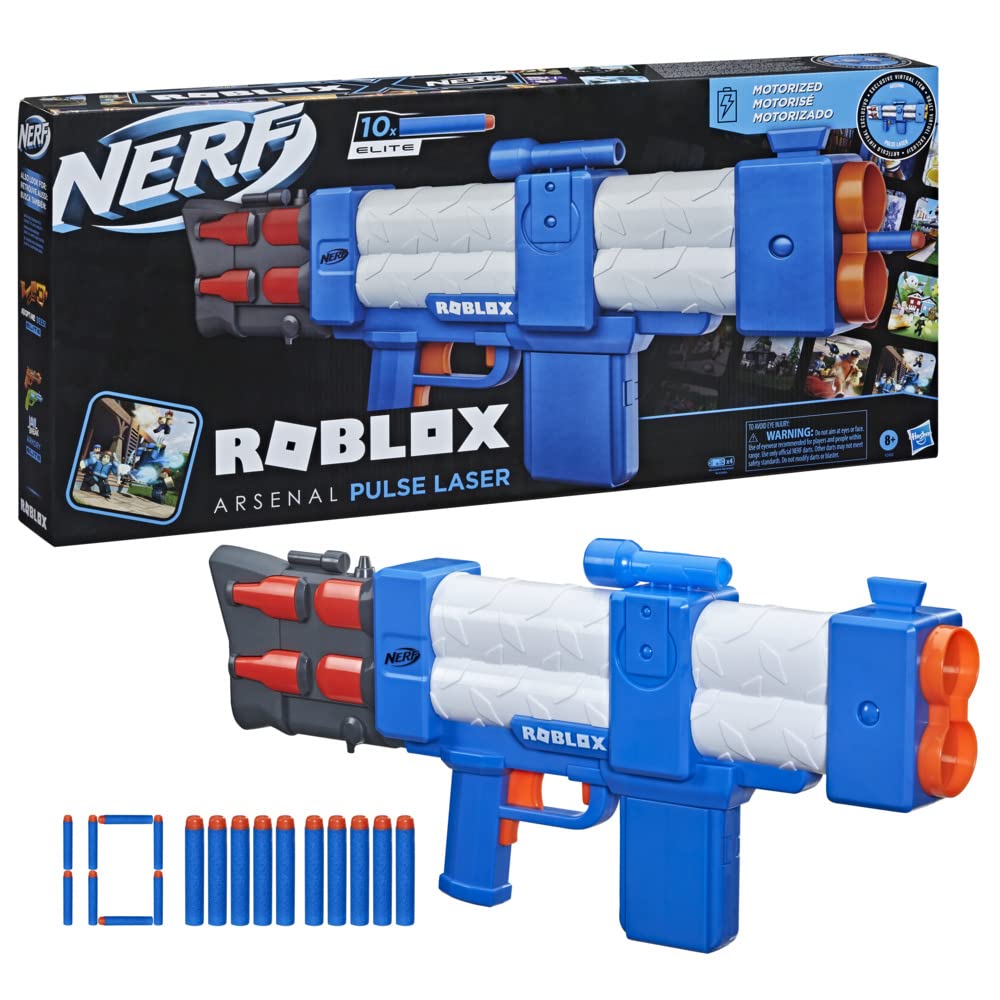 Blaster Nerf Roblox - Arsenal Pulse Laser cu 10 proiectile