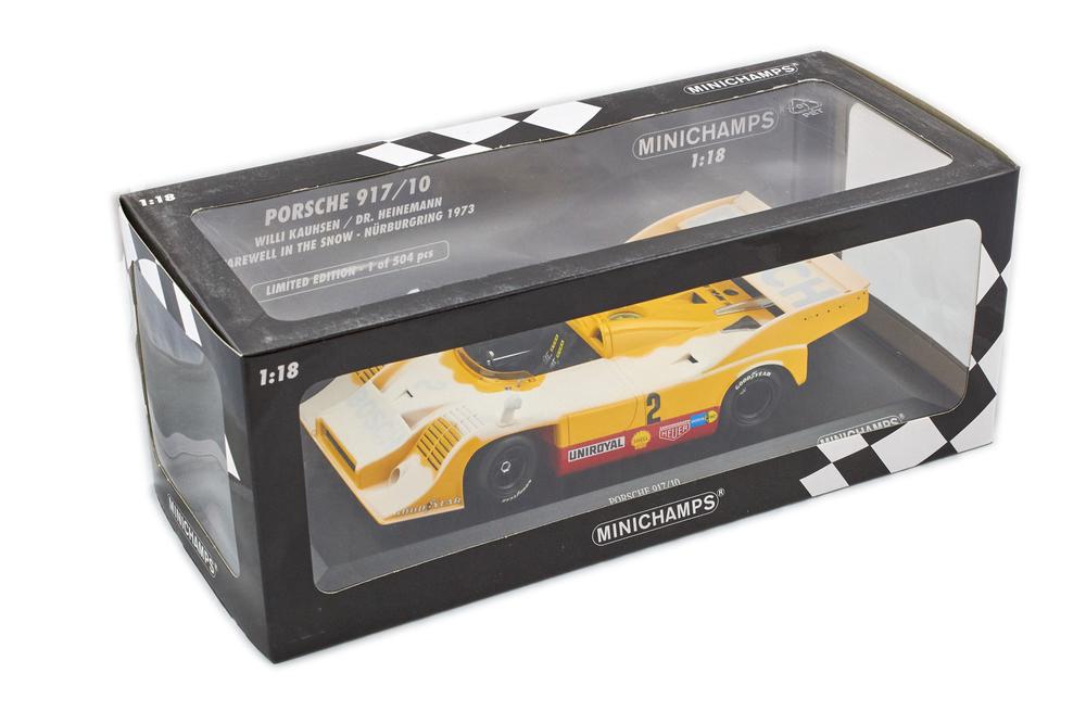 Porsche 917/10 Farewell in the Snow- Nurburgring 1973 Limited Edition 1/504 pcs - 1/18 MINICHAMPS