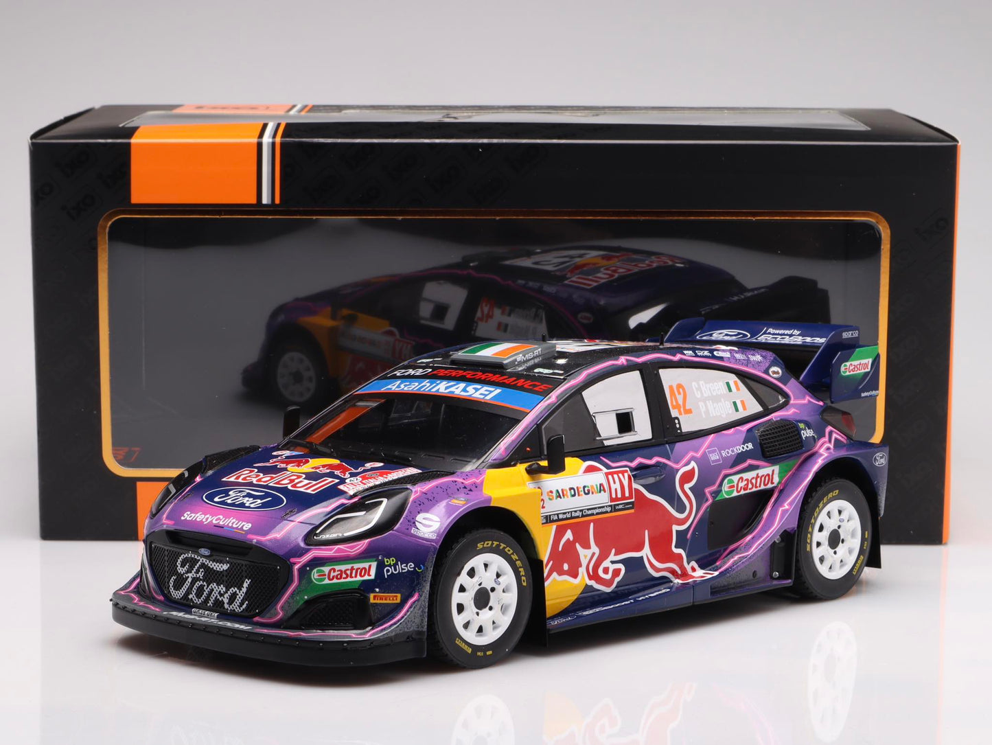 Ford Puma Rally 1 #42 Rally Sardegna 2022 - 1/18 Ixo Models