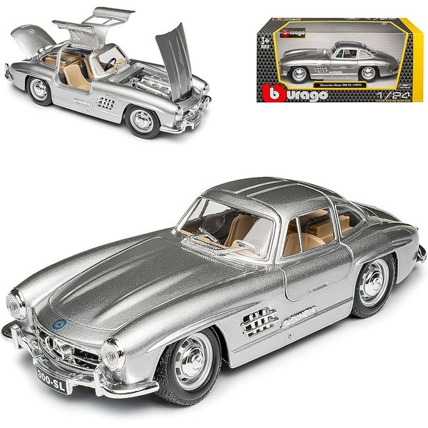 Mercedes-Benz 300 SL (1954) argintiu - 1/24 Bburago