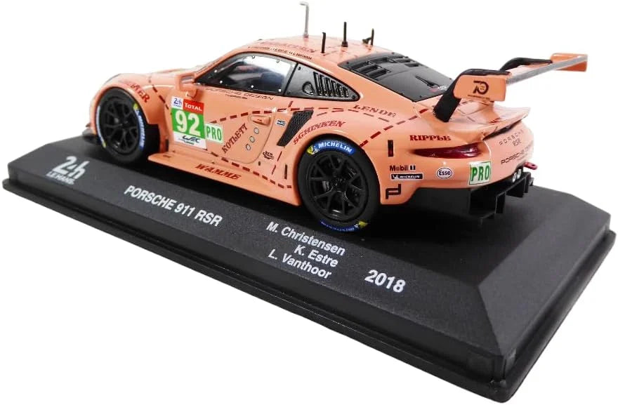 Porsche 911 Rsr M.Christensen - K. Estre - L.Vanthoor 2018 cu vitrina plexiglass - 1/43 Altaya