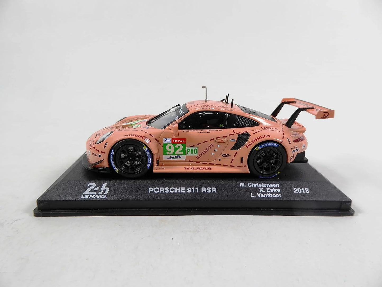 Porsche 911 Rsr M.Christensen - K. Estre - L.Vanthoor 2018 cu vitrina plexiglass - 1/43 Altaya