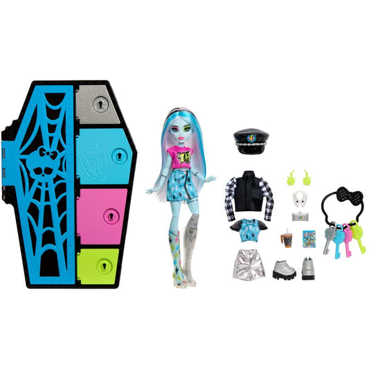 Papusa Monster High - Frankie Stein cu 19 surprize