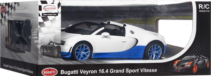 Bugatti Rastar Veyron Grand Sport Vitesse Scara alb/albastru - 1/14 Rastar