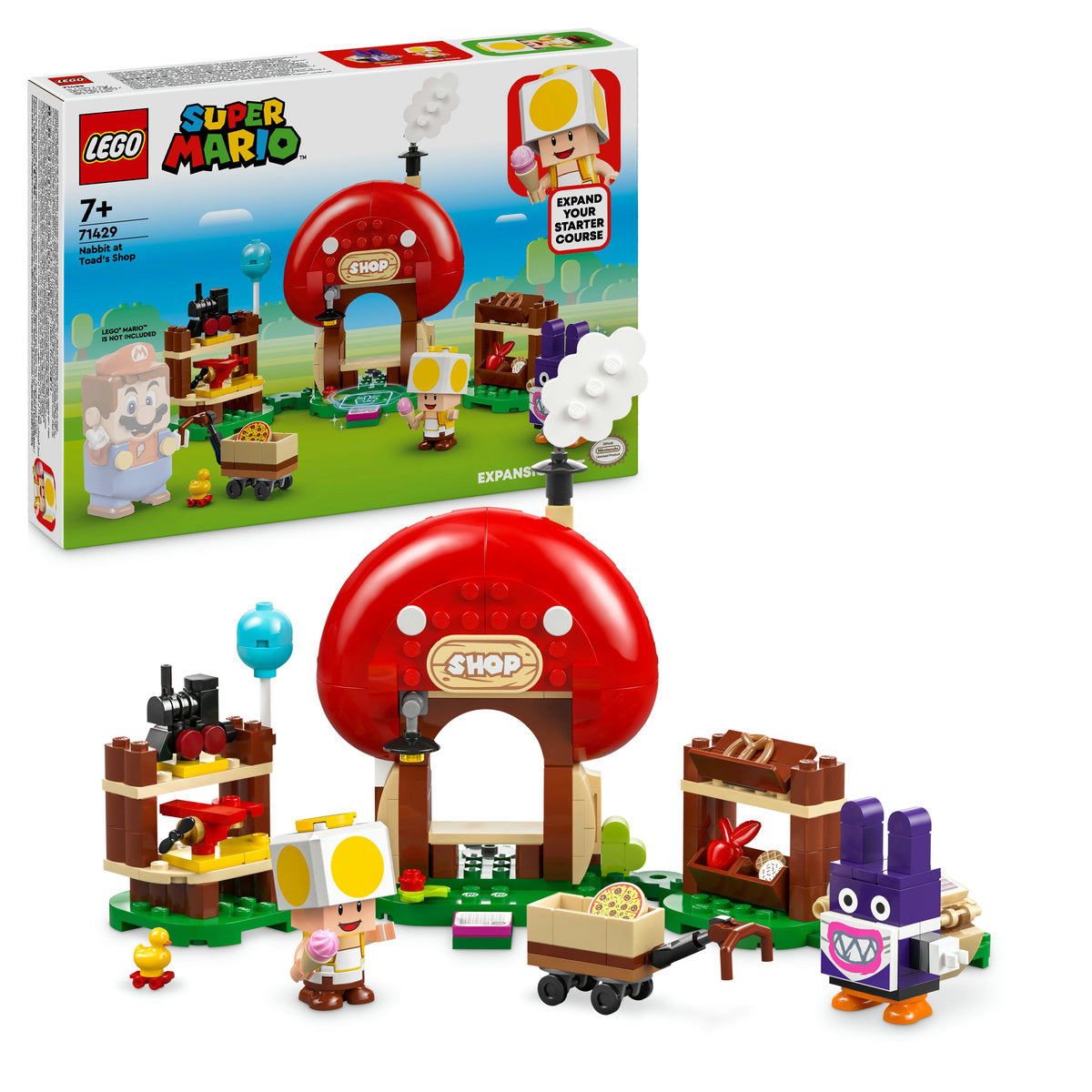 LEGO SUPER MARIO 71429 - Set de extindere,Nabbit la magazinul lui Toad ( 230 piese )