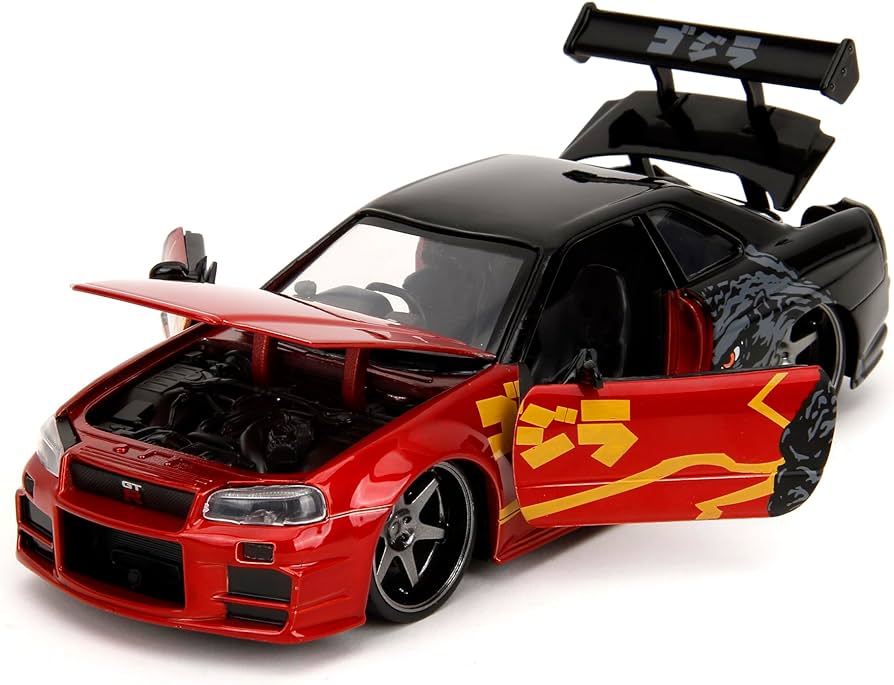 Nissan Skyline GT-R 2002 R34 Godzilla - 1/24 Jada