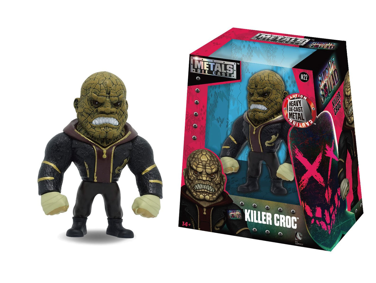 Figurina Killer Croc 10cm Metals Die Cast - Jada