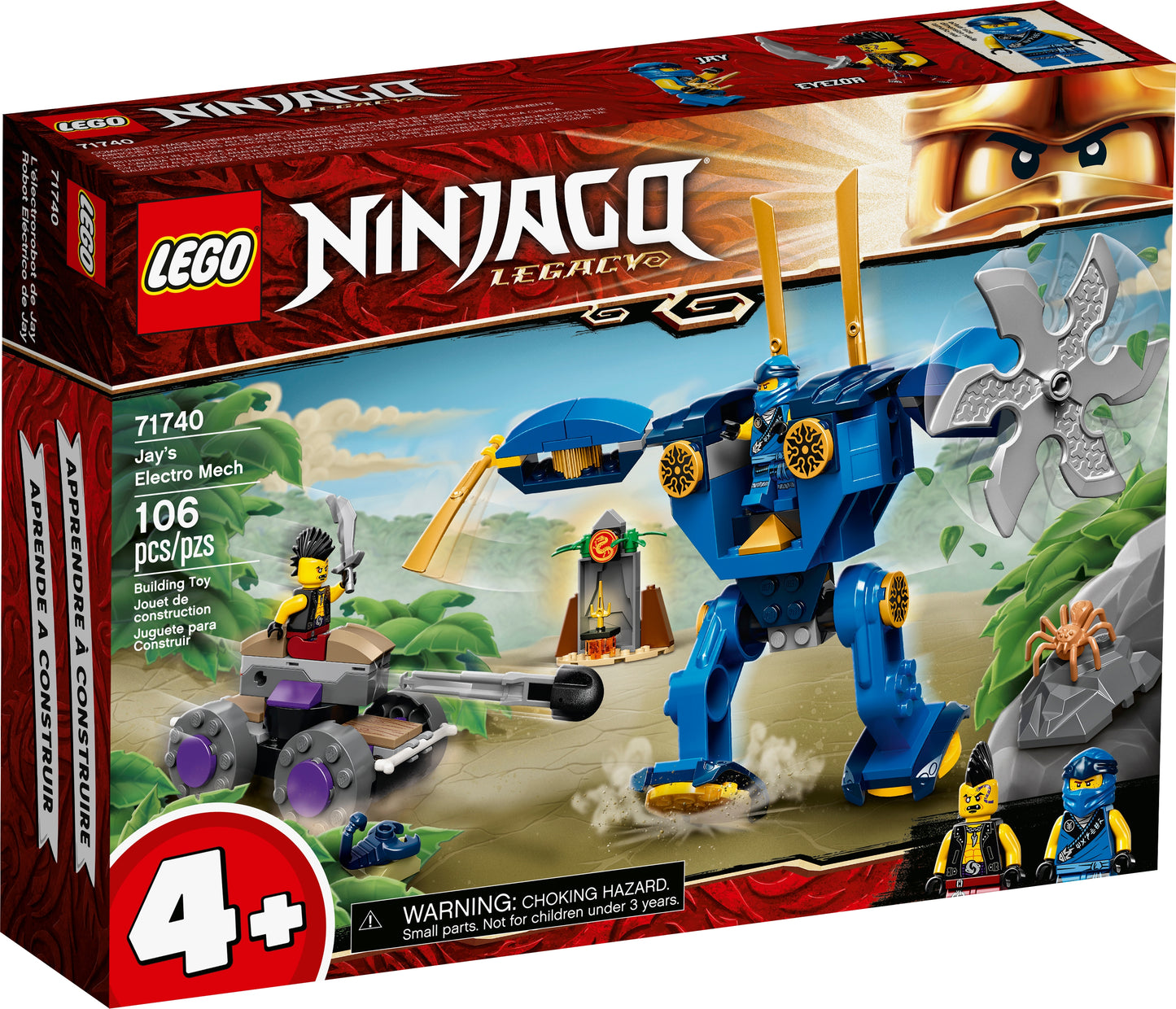 LEGO NINJAGO 71740 - Electrorobotul lui Jay