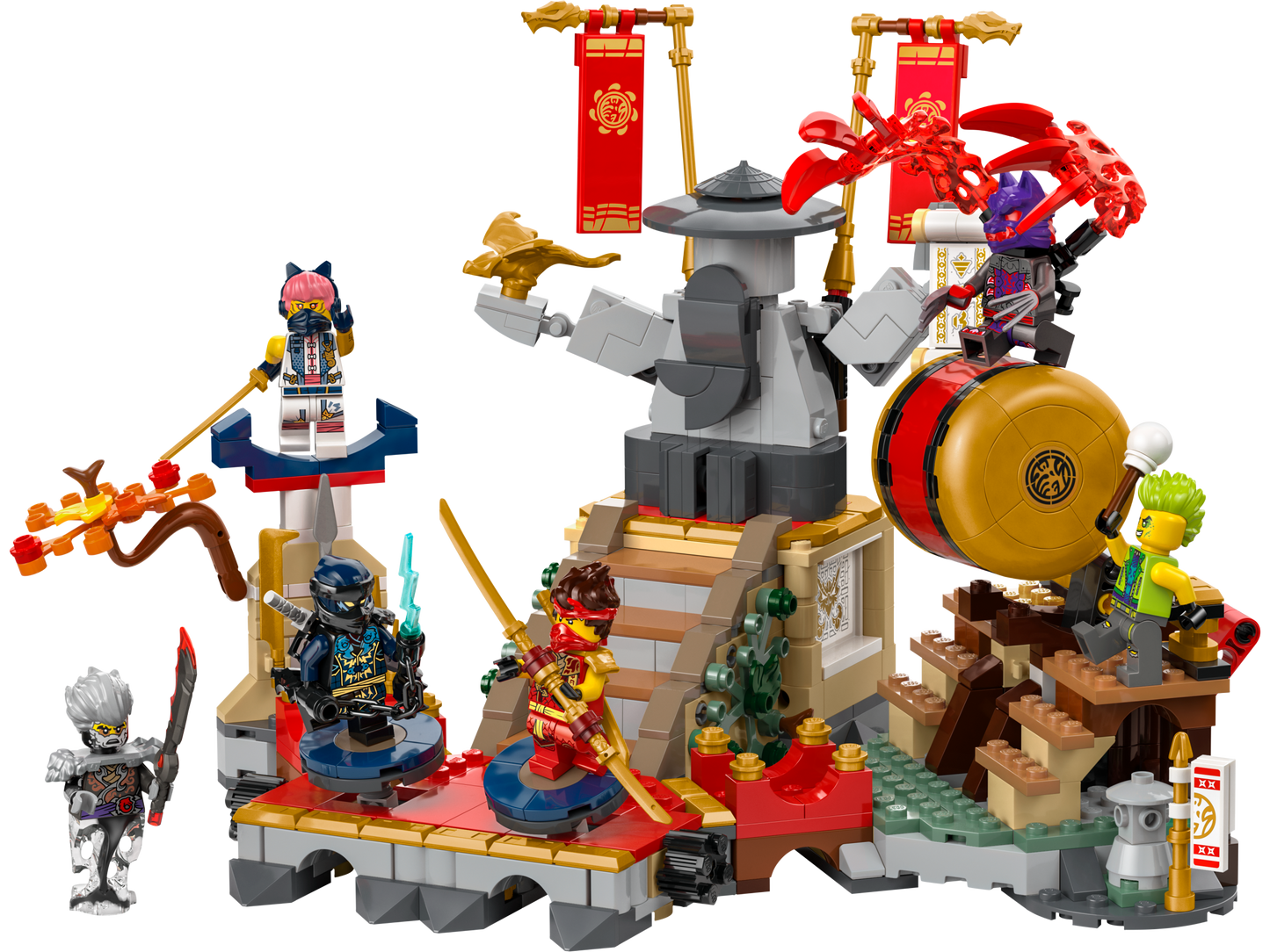 LEGO Ninjago 71818 - Arena de lupta de la turneu (659 piese)